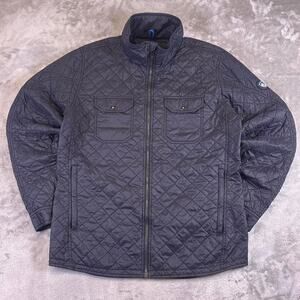 KÜHL Kadence Quilted Shirt Jacket Men’s Medium Black Insulated Lightweight